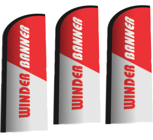 Wind Banner tecido Oxford 2,20x0,68 cm 4x4 frente e verso colorido 100% Poliéster tecido e costura 